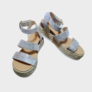 Espadrill Strappy Platform Sandle Boutique By SODA‎ Suze 6.5